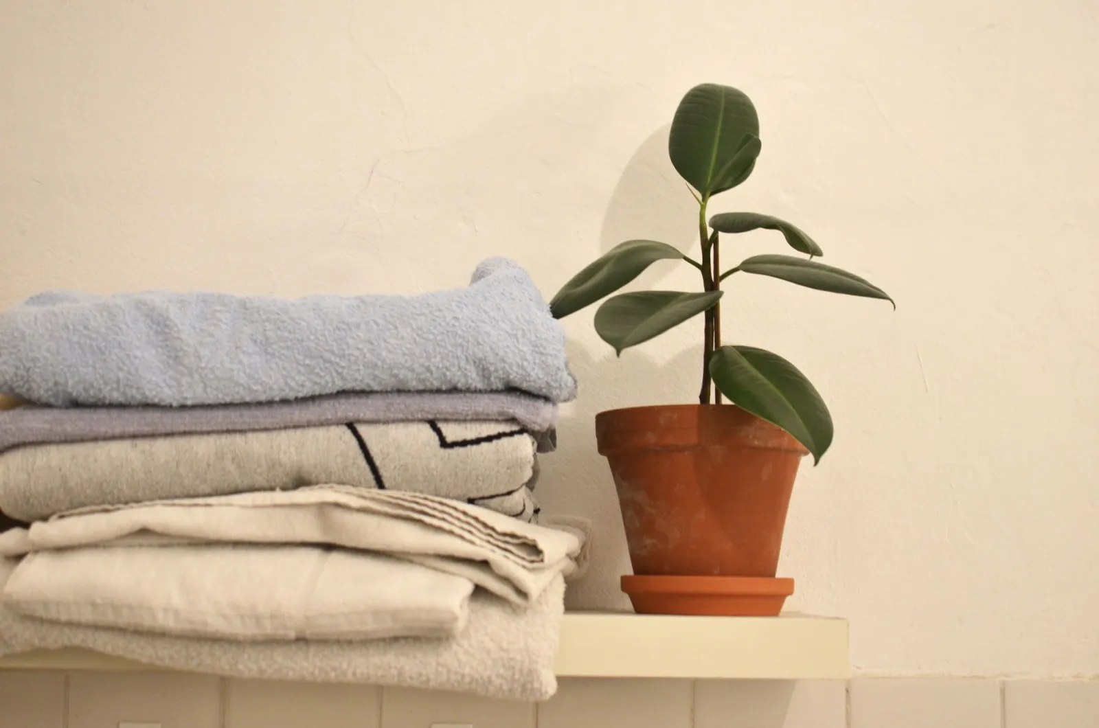 toallas de baño apiladas