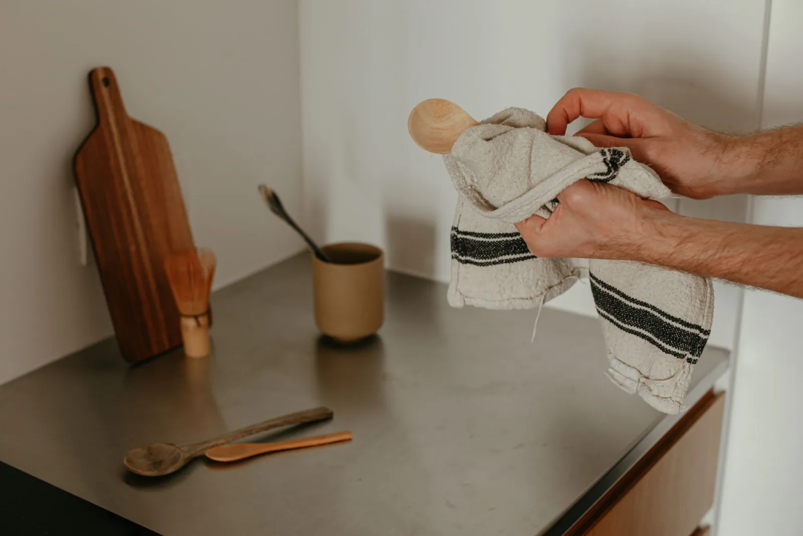 toallas de cocina de lino y algodón