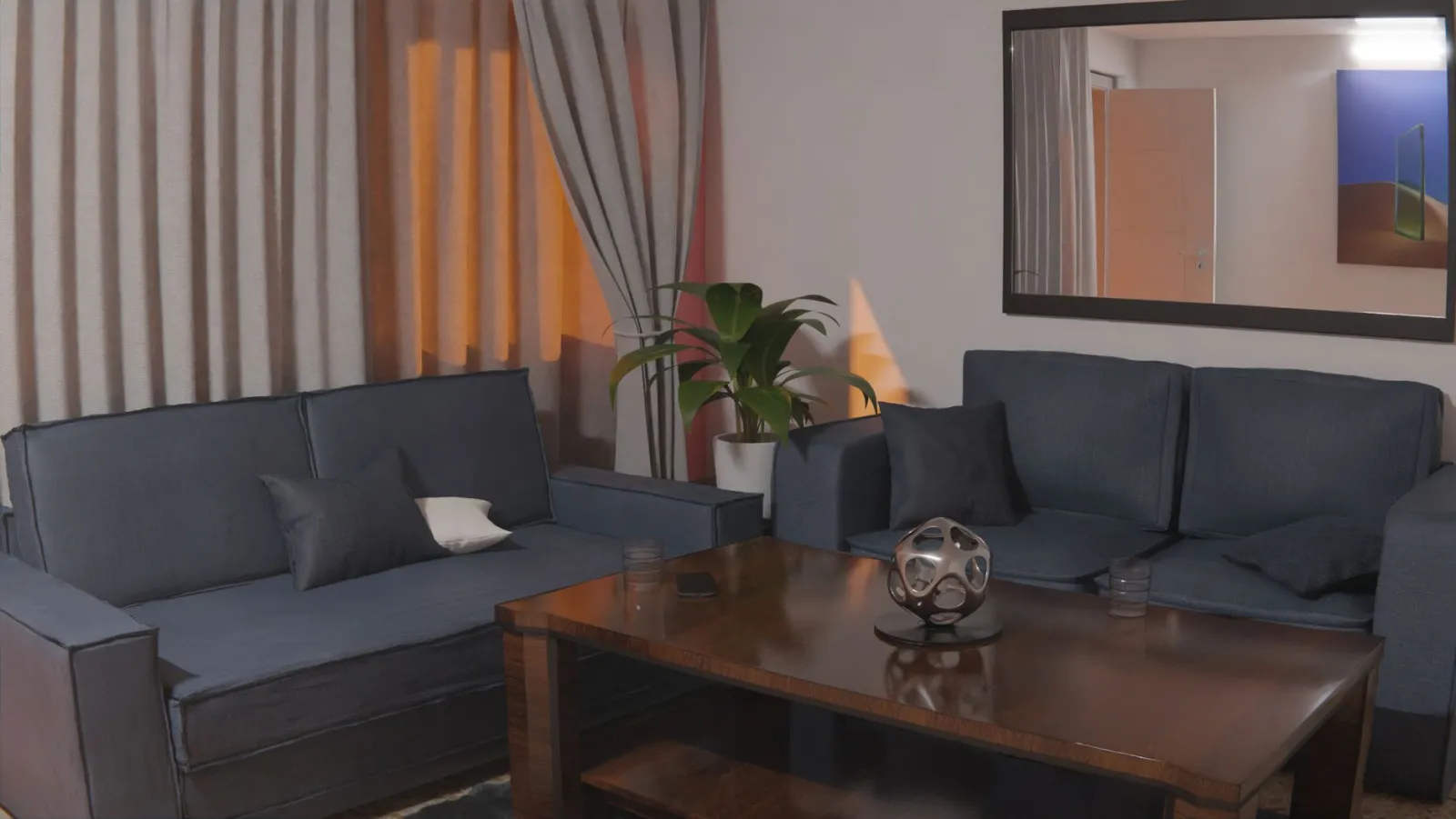 sofá de sala de estar